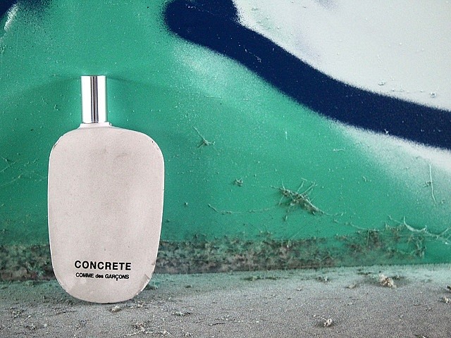 Бетонная структура флакона Concrete от Comme des Garçons Parfums