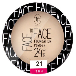 TF Cosmetics пудра компактная Face To Face Foundation Powder 24 SPF 10  фарфоровый