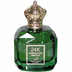 Paris World Luxury 24K Supreme Gold Emerald
