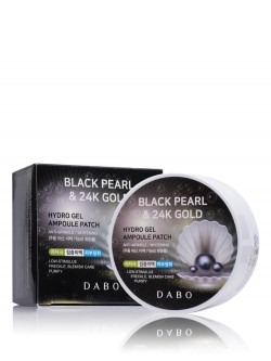 Патчи под глаза Dabo Hydro Gel Ampoule Patch Black Pearl & 24K Gold