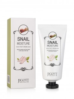 Крем для ног Jigott Snail Moisture Foot Cream