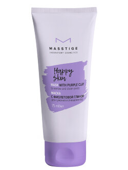 Маска для лица Masstige Happy Skin с фиолетовой глиной
