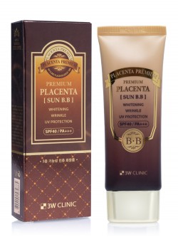 Тональный BB крем 3W Clinic Premium Placenta Sun BB Cream