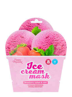 Маска для лица Funny Organix Ice Cream Mask Strawberry Sorbet & Mint