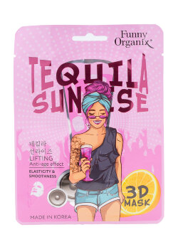 Маска для лица Funny Organix Tequila Sunrise 3D Mask