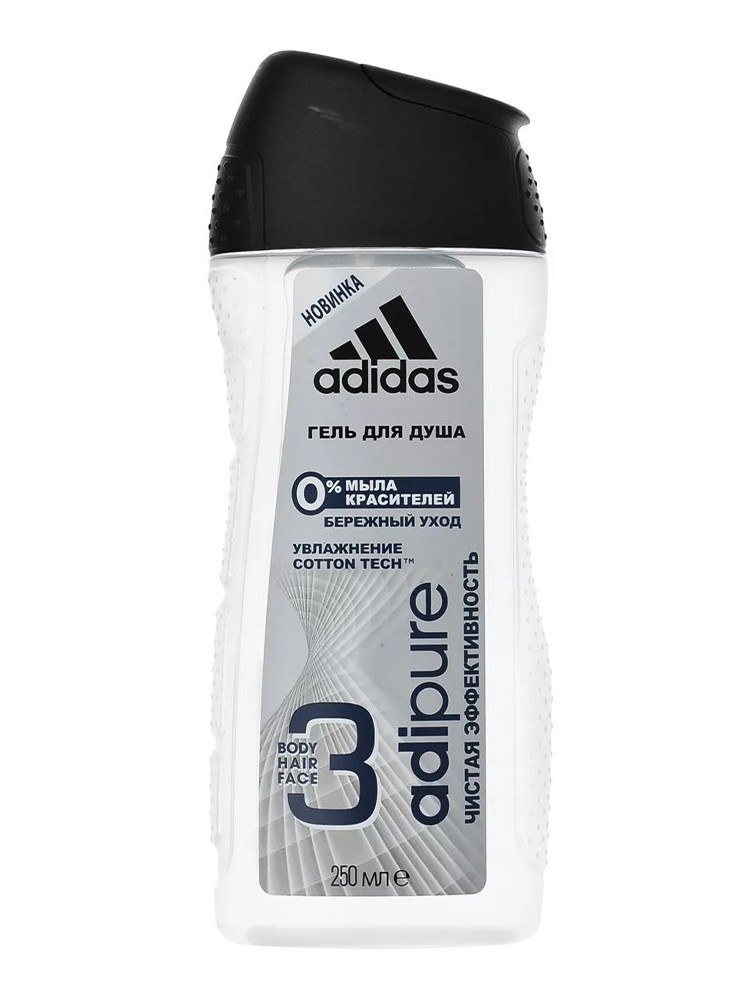 Мужской гель для душа Adidas Adipure 3 в 1 в Москве купить гель для ...