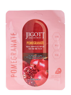  Маска для лица Jigott Real Ampoule Mask Pomegranate