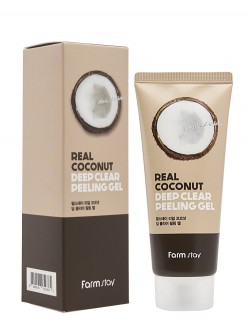Пилинг-гель для лица FarmStay Deep Clear Peeling Gel Real Coconut