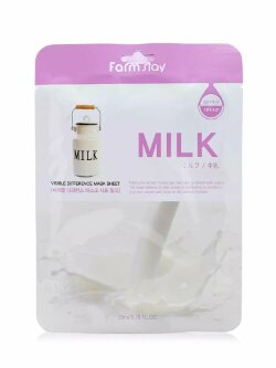 Маска для лица FarmStay Milk Visible Difference Mask Sheet