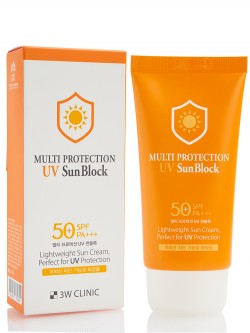 Солнцезащитный крем 3W Clinic Multi Protection UV Sun Block SPF 50+ PA+++