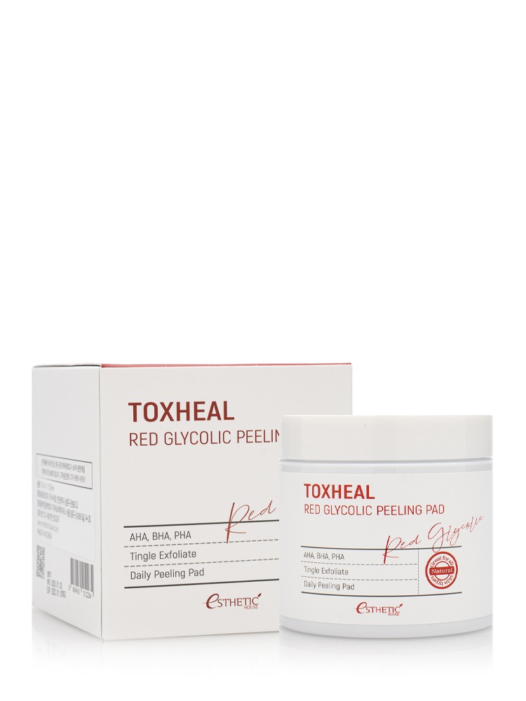 Пилинг-подушечки для лица Esthetic House Toxheal Red Glycolic Peeling ...