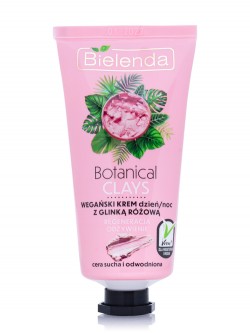 Крем для лица Bielenda Botanical Clays Vegan Day/Night Cream With Pink Clay