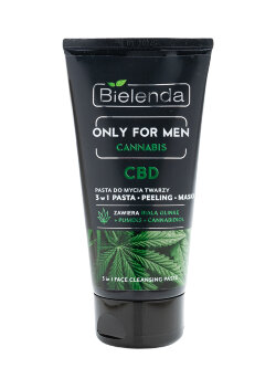 Скраб для лица Bielenda Only For Men Cannabis CBD 3 в 1