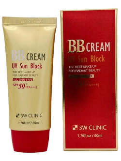 BB крем для лица 3W Clinic BB Cream UV Sun Block SPF50+/PA+++