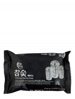 Мыло для тела JUNO Charcoal Peeling Soap