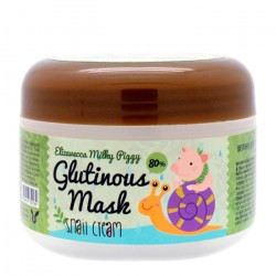 Крем-маска ночная для лица Elizavecca Milky Piggy Glutinous 80% Mask Snail Cream